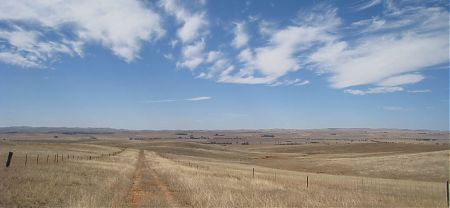 bike touring, Near Burra, Mawson Trail, South Australia