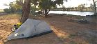 bush camping at Eringa waterhole, Finke Rd, South Australia