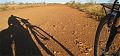 bike tyre on Tanami Track
